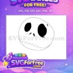 Free Skellington Big Eyes Free Stitched Smile Nightmare Free SVG - Instant Download