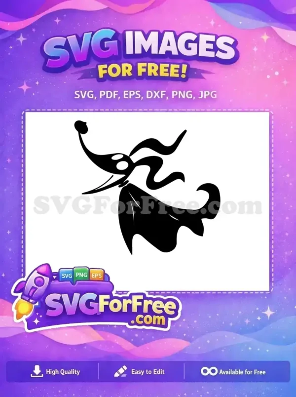 Free Ghost Dog Zero Free Glowing Nose Nightmare Free SVG