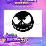 Free Spooky Smile Free Angry Eyes Nightmare Before Christmas Free SVG - Instant Download