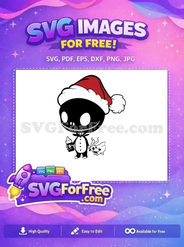 Free Santa Hat Free Baby Bottle Jack Skellington Free SVG