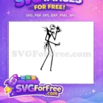 Free Smiling Skull Free Star Holding Nightmare Before Christmas Free SVG - Instant Download