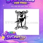 Free Silhouette Spiderweb Free Bumpy Jack Skellington Free SVG - Instant Download