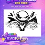 Free Smiling Jack Free Skellington Nightmare Before Christmas Free SVG 2 - Instant Download