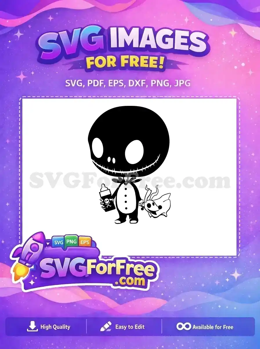 Free Baby Jack Bottle Free Zero Ghost Nightmare Free SVG