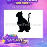 Free Rajah Silhouette Free Pet Tiger Aladdin Free SVG 1 - Instant Download