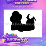 Free Reclining Pose Free Silhouette Jasmine Movie Free SVG - Instant Download