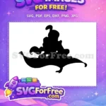 Free Flowing Hair Free Magic Carpet Ride Aladdin Free SVG - Instant Download