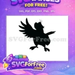 Free Rajah Silhouette Free Bird Pose Aladdin Free SVG - Instant Download
