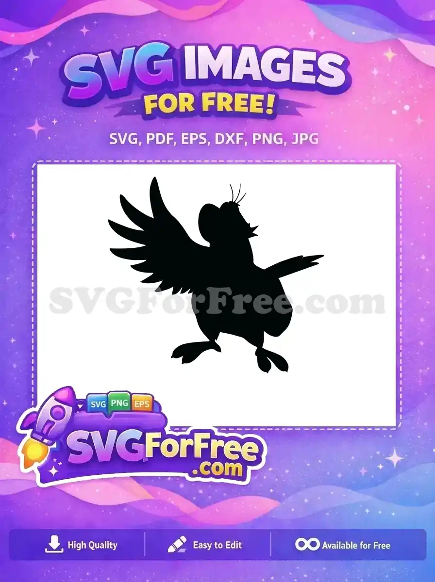 Free Rajah Silhouette Free Bird Pose Aladdin Free SVG