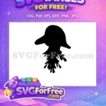 Free Black Ink Free Tentacle Jellyfish Outline Free SVG 1 - Instant Download