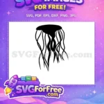 Free Curvy Tentacles Free Silhouette Swirls Sea Free SVG - Instant Download