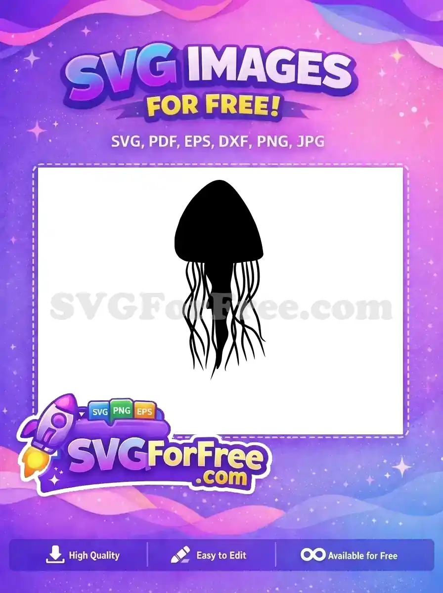 Free Black Tentacles Free Silhouette Ocean Life Free SVG