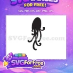 Free Curly Tentacles Free Ocean Creature Undersea Free SVG - Instant Download