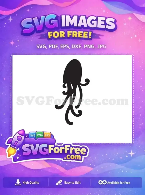 Free Curly Tentacles Free Ocean Creature Undersea Free SVG