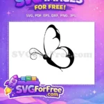 Free Butterfly Outline Free Black Jenni Rivera Free SVG - Instant Download