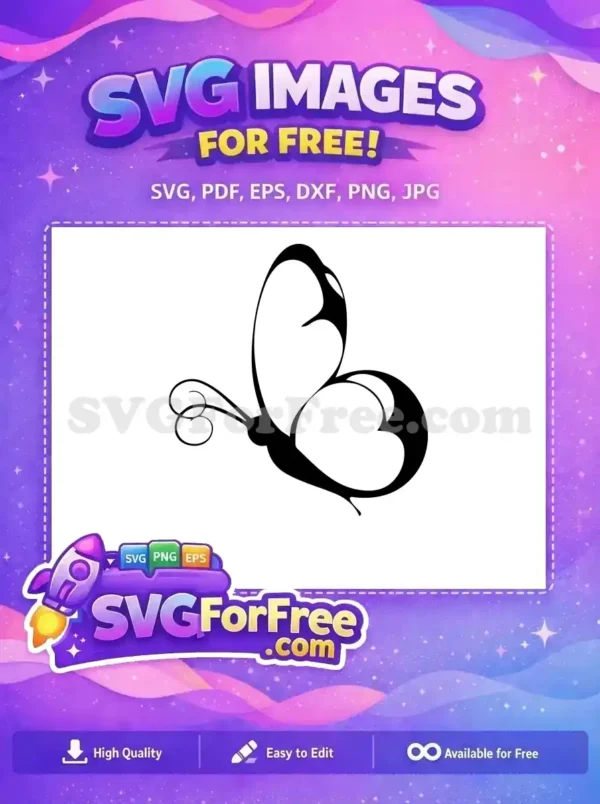 Free Butterfly Outline Free Black Jenni Rivera Free SVG