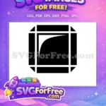 Free Abstract Geometric Frame Free Modern Corner Design Free SVG - Instant Download