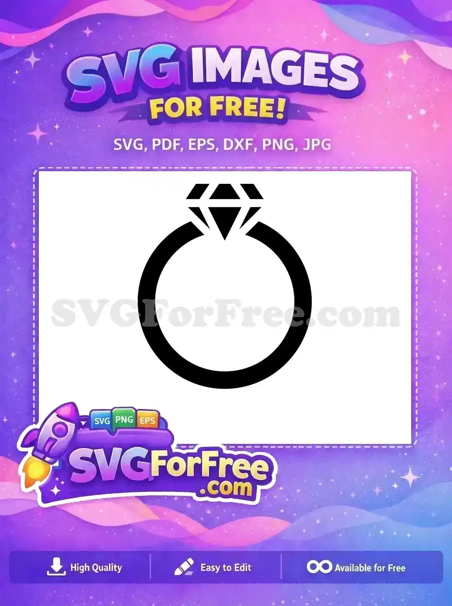 Free Diamond Facets Free Ring Band Wedding Free SVG