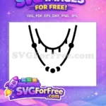 Free Layered Beads Free Dangle Necklace Jewelry Free SVG - Instant Download