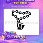 Free Rosary Beads Free Gemstone Pendant Religious Free SVG - Instant Download