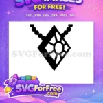 Free Diamond Pendant Free Beaded Necklace Jewelry Free SVG - Instant Download