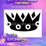 Free Black Crown Free Silhouette Jewelry Kids Free SVG - Instant Download