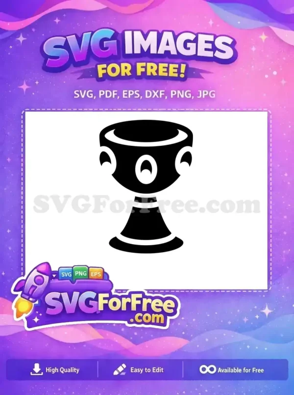 Free Goblet Silhouette Free Jewelry Silhouette Item Free SVG Free Goblet Silhouette Free Jewelry Silhouette Item Free SVG