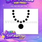 Free Circle Pendant Free Beaded Necklace Silhouette Jewelry Free SVG - Instant Download