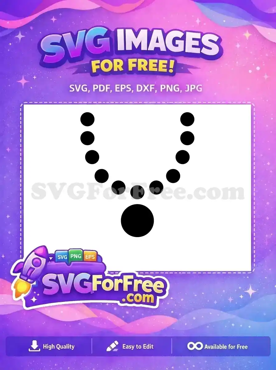 Free Circle Pendant Free Beaded Necklace Silhouette Jewelry Free SVG