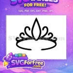 Free Tiara Silhouette Free Jewelry Silhouette Princess Free SVG - Instant Download