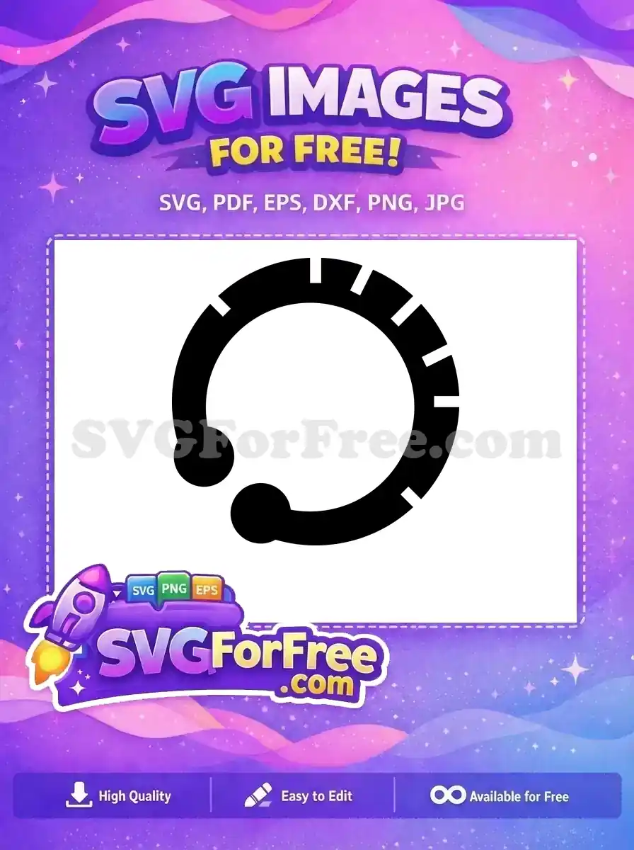 Free Black Hinged Segment Free Nose Septum Piercing Free SVG