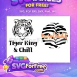 Free Tiger Face Free Carole Did It Tiger King Free SVG - Instant Download