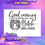 Free Floral Crown Free Good Morning Carole Baskin Free SVG - Instant Download