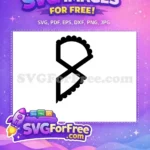 Free Black Abstract Bow Free Joker Silhouette Movie Free SVG - Instant Download