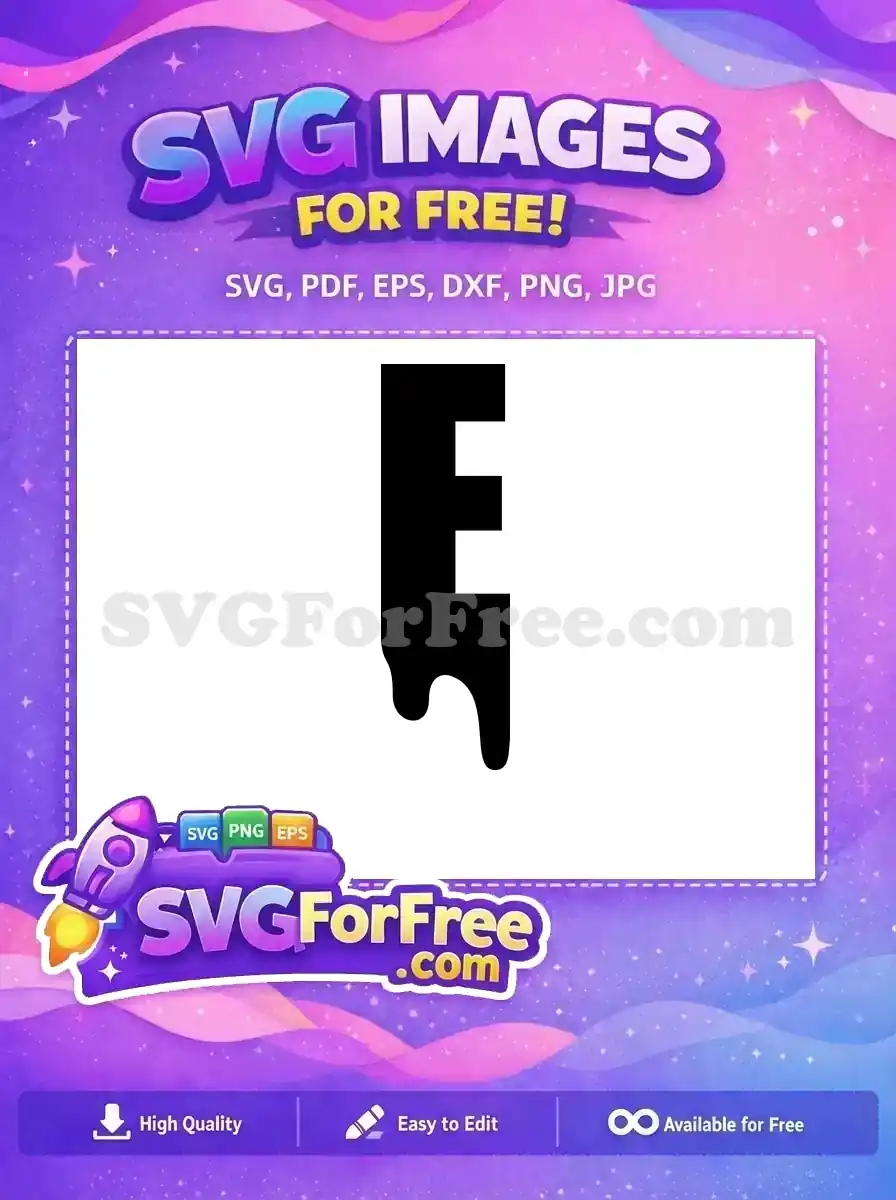 Free Letter E Free Dripping Paint Joker Free SVG