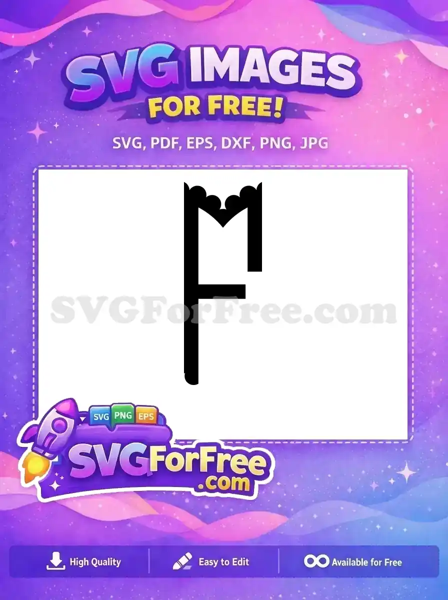 Free Minimalist Joker Free Distorted Letter Initial Free SVG