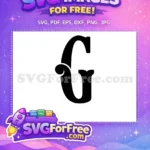 Free Letter G Free Initial Monogram Joker Free SVG - Instant Download