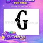 Free Letter G Font Free Joker Initial Free SVG - Instant Download