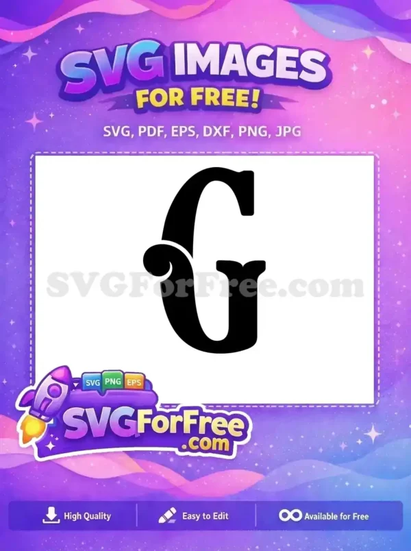 Free Letter G Font Free Joker Initial Free SVG