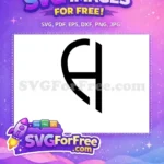 Free Minimalist Letter Free Typography Joker Free SVG - Instant Download