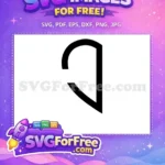 Free Minimalist Hairstyle Free Simple Joker Silhouette Free SVG - Instant Download
