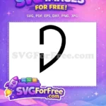 Free Half Heart Shape Free Minimalist Joker Free SVG - Instant Download
