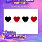 Free Red Heart Suit Free Card Playing Joker Free SVG - Instant Download