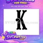 Free Letter K Free Joker Font Batman Free SVG - Instant Download