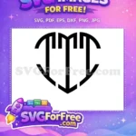 Free Abstract Heart Free Line Art Joker Free SVG - Instant Download