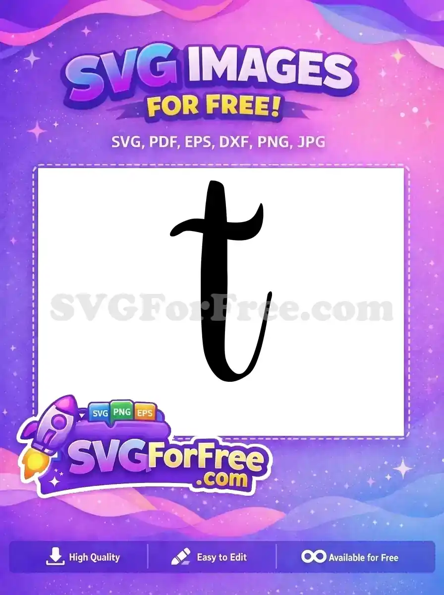 Free Letter T Free Alphabet Initial Education Free SVG