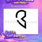 Free Minimalist Stroke Free Abstract Joker Face Silhouette Free SVG - Instant Download