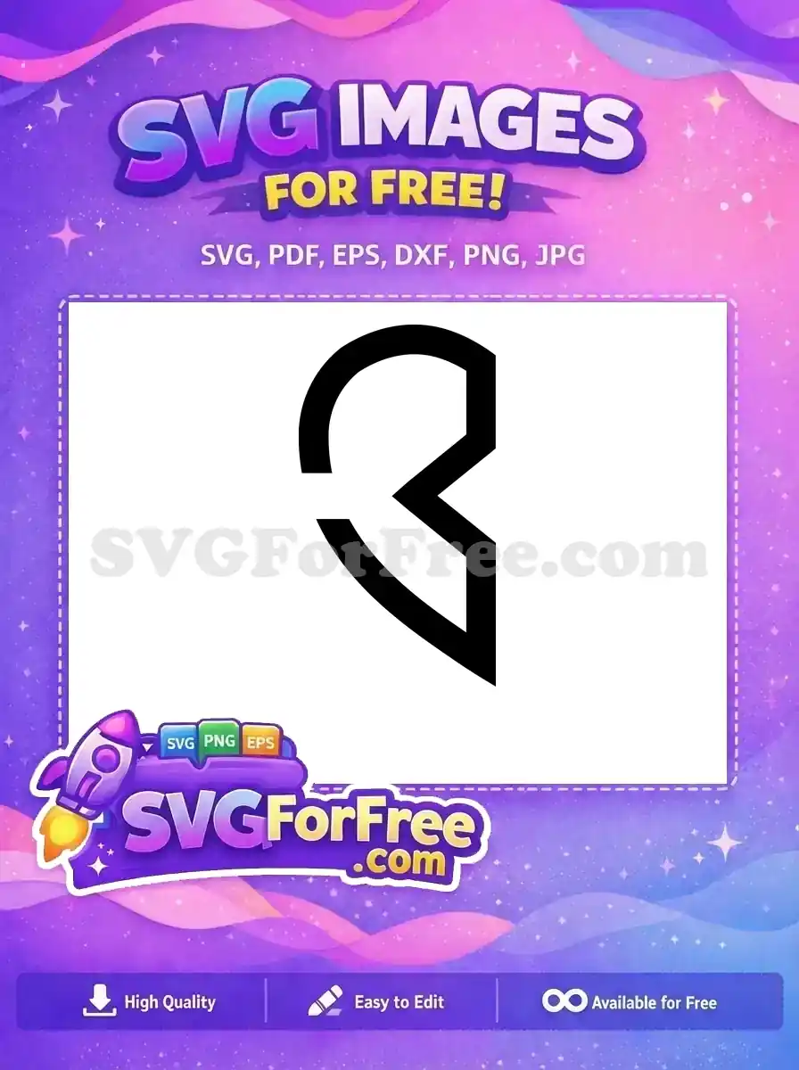 Free Minimalist Stroke Free Abstract Joker Face Silhouette Free SVG