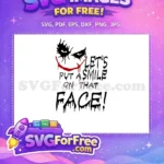 Free Red Smile Free Joker Face Movie Free SVG 2 - Instant Download