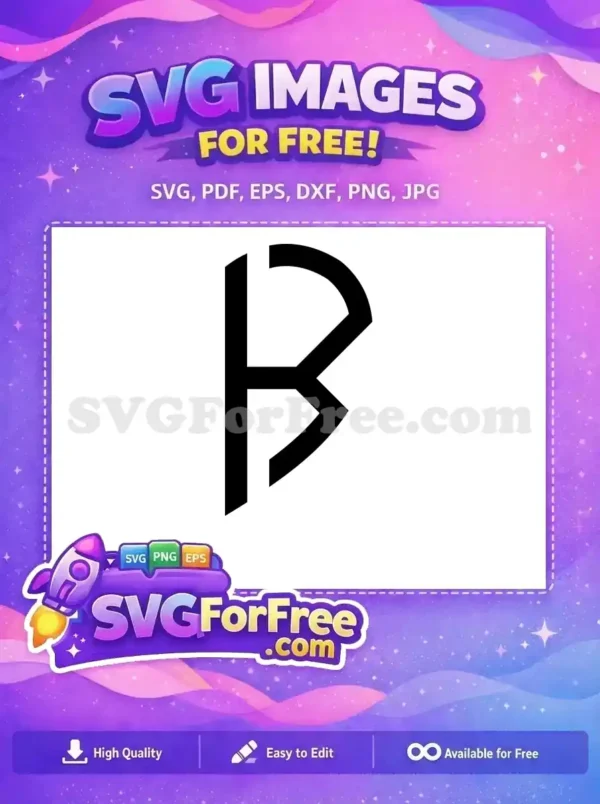 Free Letter B Monogram Free Initial B Joker Free SVG